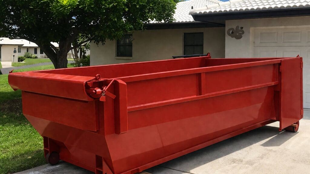 Dumpster Rental in Edison, NJ - Middlesex County 2 dumpster rental in private property